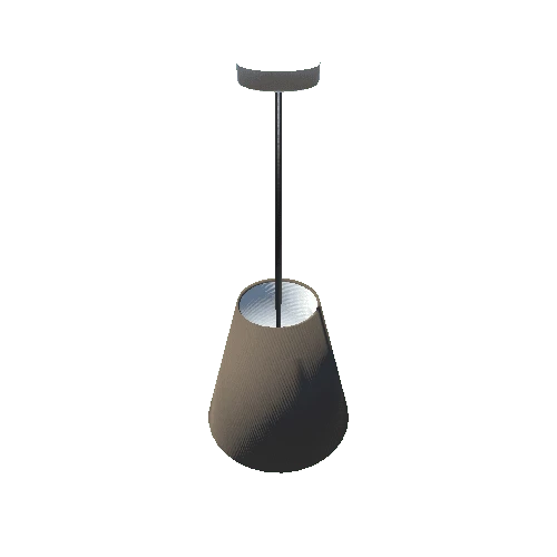 Hanging Light-001 - Cone Shade Tan